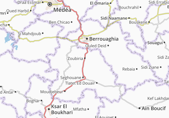 Karte Stadtplan Zoubiria