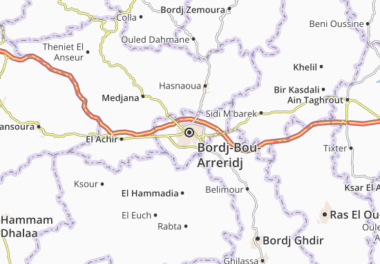 Karte Stadtplan Bordj-Bou-Arreridj