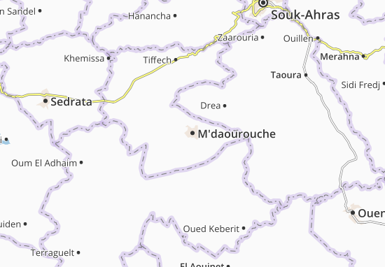M&#x27;daourouche Map