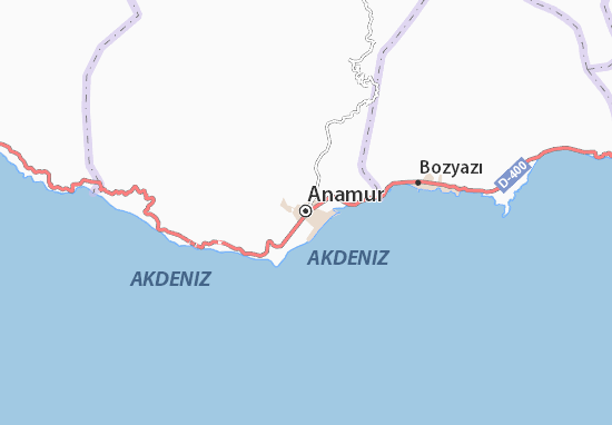 Kaart Plattegrond Anamur