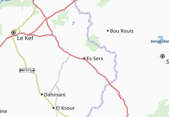 Karte Stadtplan Es-Sers