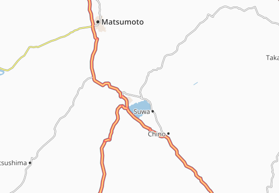 Mapa Shimo-Suwa