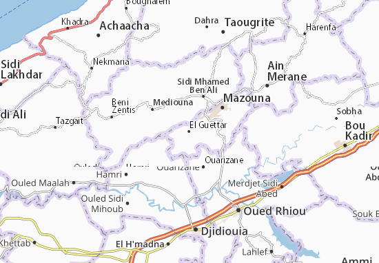 Karte Stadtplan El Guettar