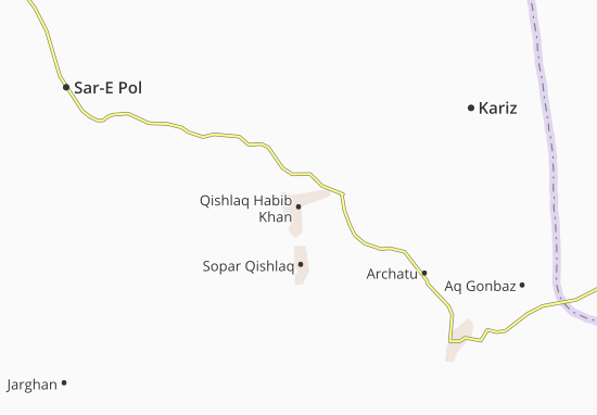 Qishlaq Habib Khan Map