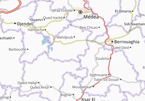 Karte Stadtplan Ouled Bouachra