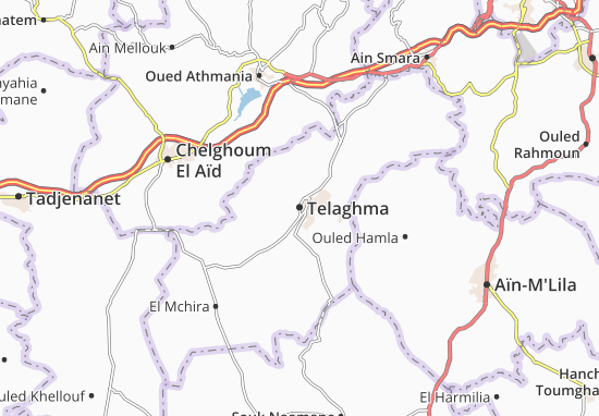 Kaart Plattegrond Telaghma