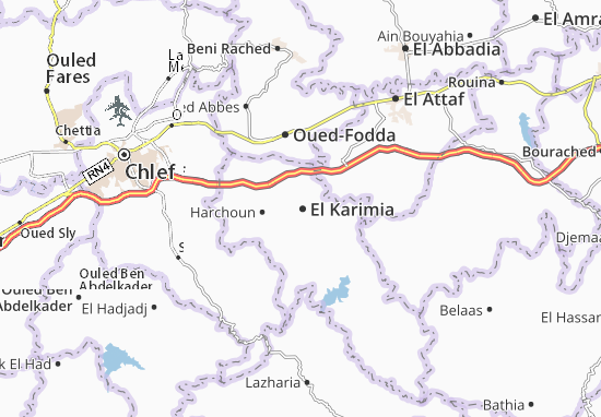 Kaart Plattegrond El Karimia