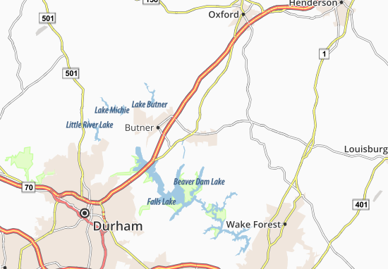 Mapa Creedmoor