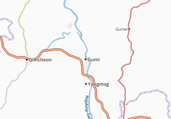 Mapa Gumi