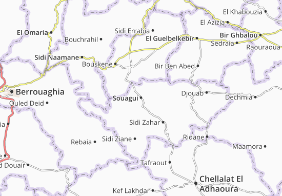 Karte Stadtplan Souagui