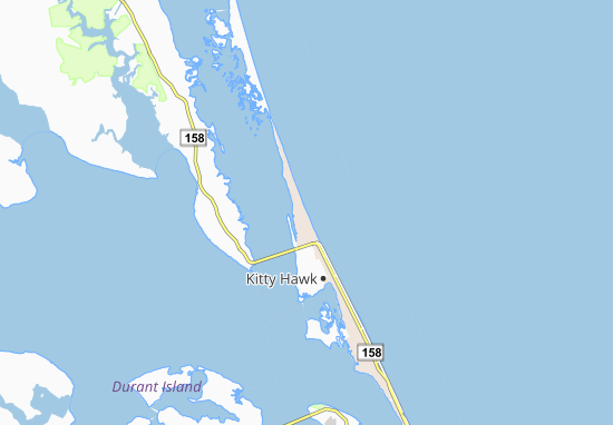 Kaart Plattegrond Southern Shores