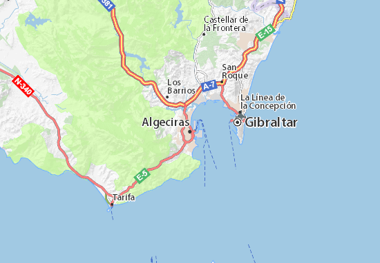 Carte-Plan Algeciras