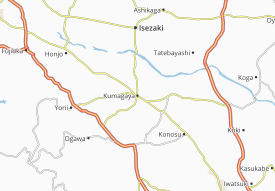 Carte-Plan Kumagaya