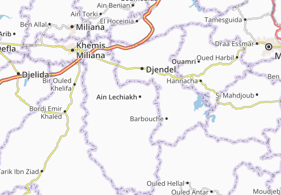Karte Stadtplan Ain Lechiakh