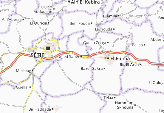 Karte Stadtplan Ouled Saber