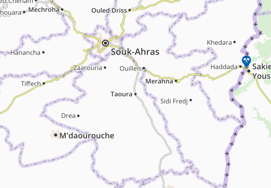 Kaart Plattegrond Taoura