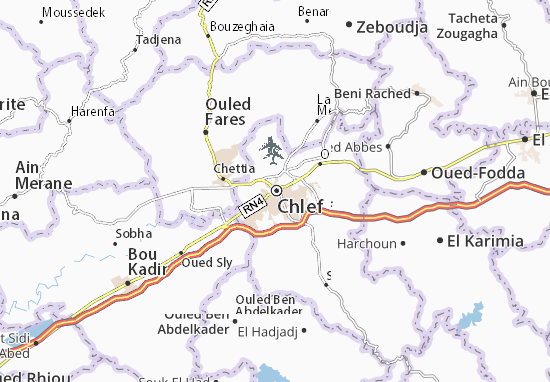 Mapa Chlef