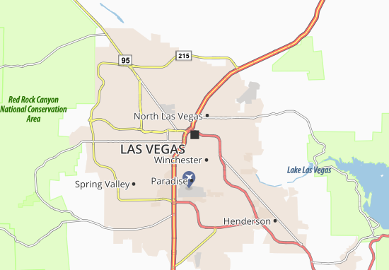 Carte-Plan Las Vegas