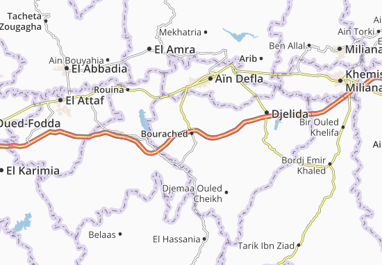 Karte Stadtplan Bourached