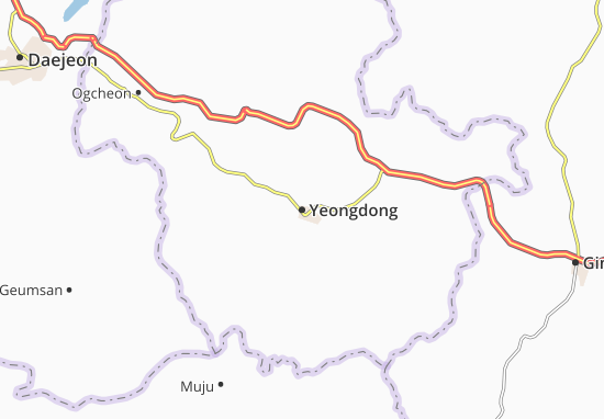 Mapa Yeongdong
