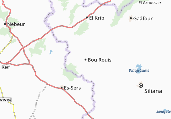 Carte-Plan Bou Rouis
