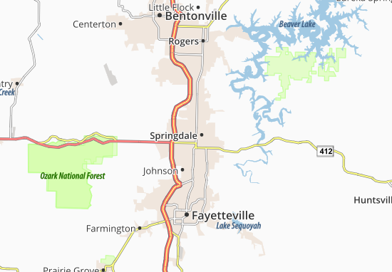 Mapas-Planos Springdale