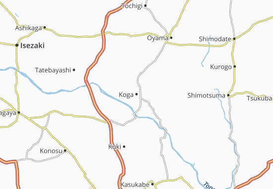 Karte Stadtplan Koga
