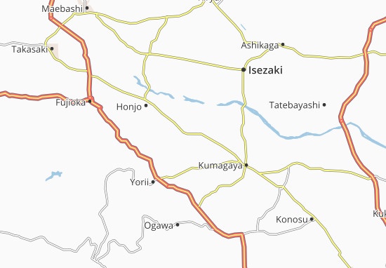 Karte Stadtplan Fukaya