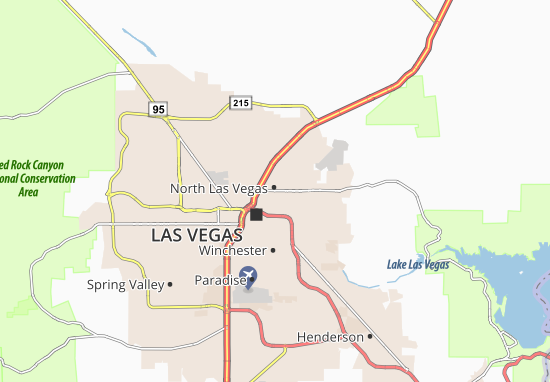 Karte Las Vegas