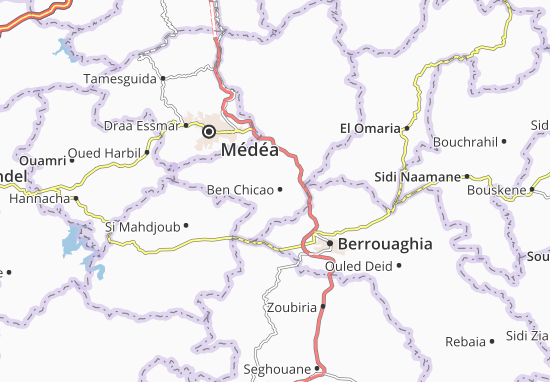 Karte Stadtplan Ben Chicao