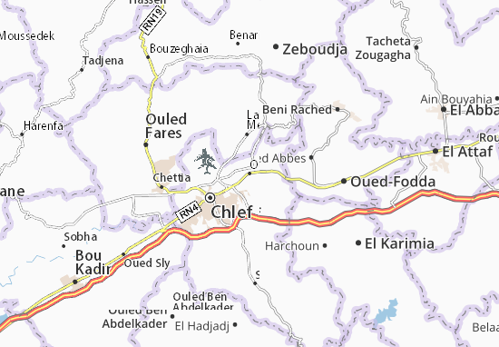 Karte Stadtplan Oum Drou