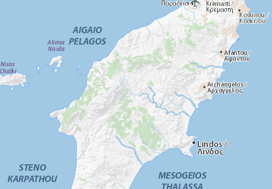 Nisí Ródos Map