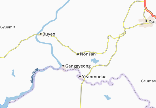 Karte Stadtplan Nonsan