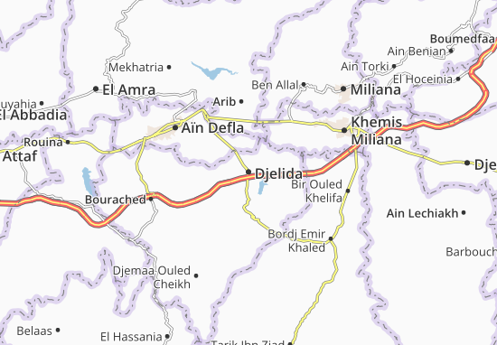 Karte Stadtplan Djelida
