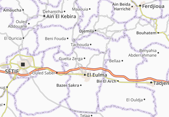 Karte Stadtplan Guelta Zerga