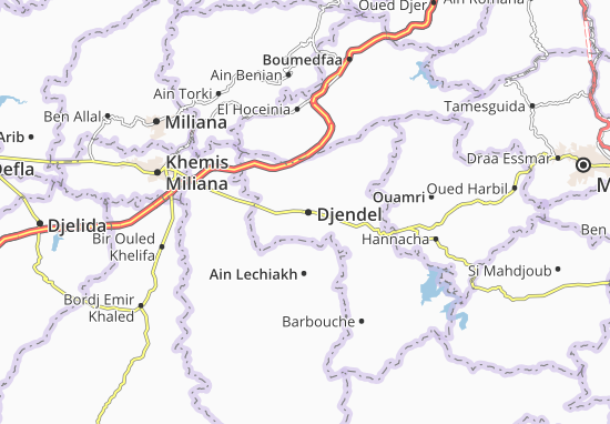 Karte Stadtplan Djendel