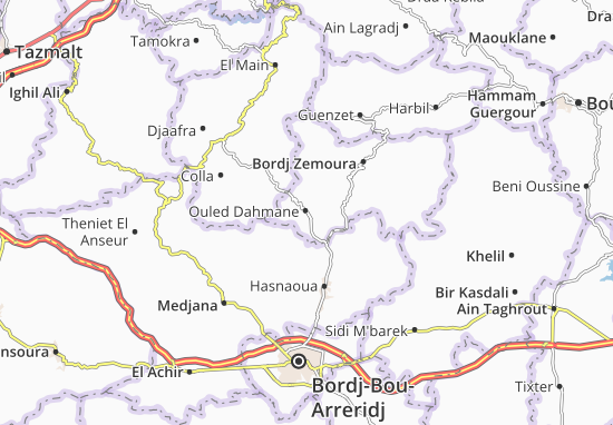 Mapa Ouled Dahmane