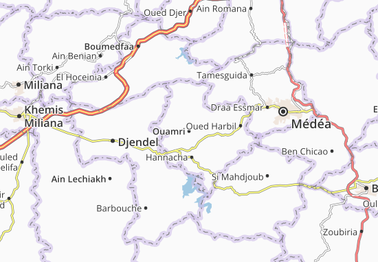 Karte Stadtplan Ouamri