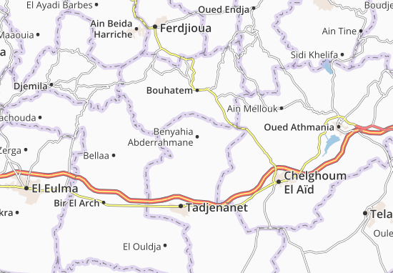 Benyahia Abderrahmane Map