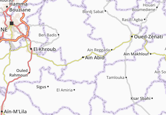 Kaart Plattegrond Ain Abid