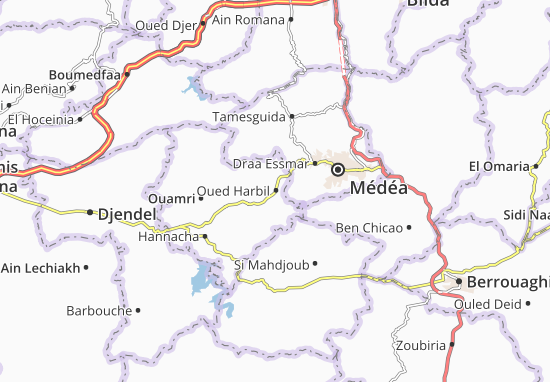 Karte Stadtplan Oued Harbil