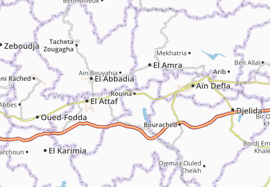 Karte Stadtplan Rouina