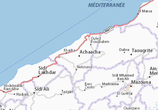 Karte Stadtplan Achaacha