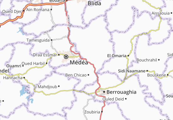 Mapa Ouzera