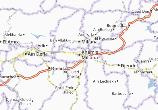 Khemis Miliana Map