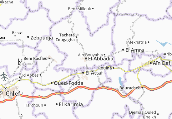 Karte Stadtplan El Abbadia