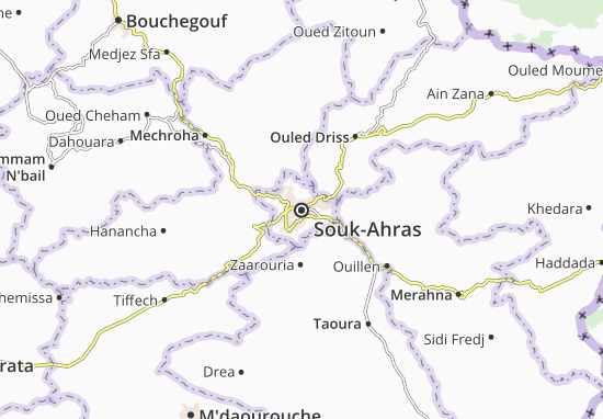 Karte Stadtplan Souk-Ahras
