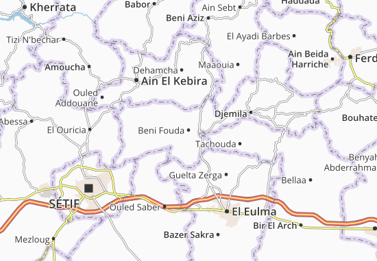 Kaart Plattegrond Beni Fouda