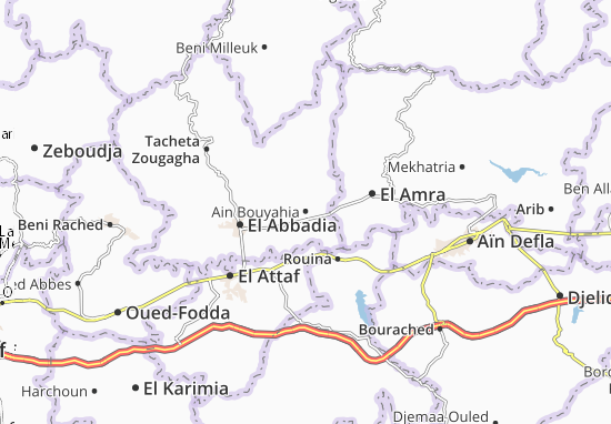 Mapa Ain Bouyahia