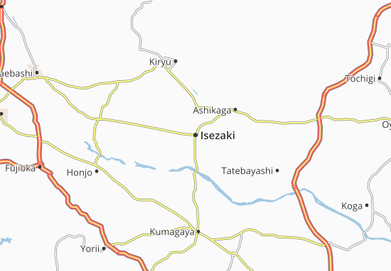 Karte Stadtplan Isezaki